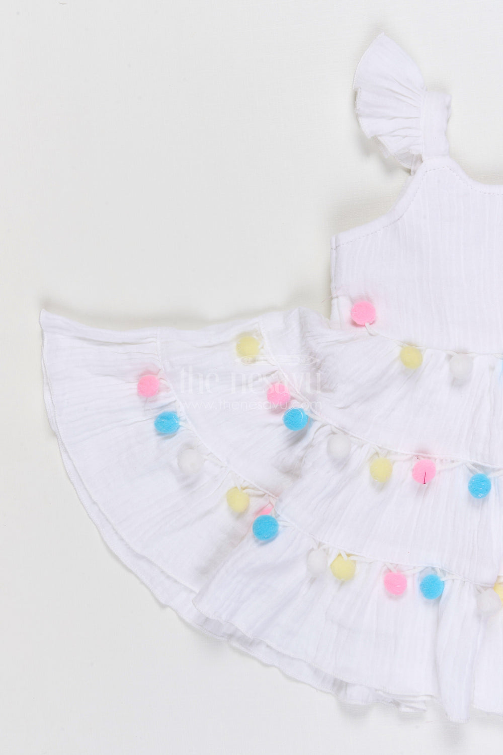 The Nesavu Baby Frocks Baby Girl Muslin Cotton Frock for First Birthday Nesavu Nesavu Baby Girl Muslin Cotton Frock For First Birthday And Special Family Celebrations