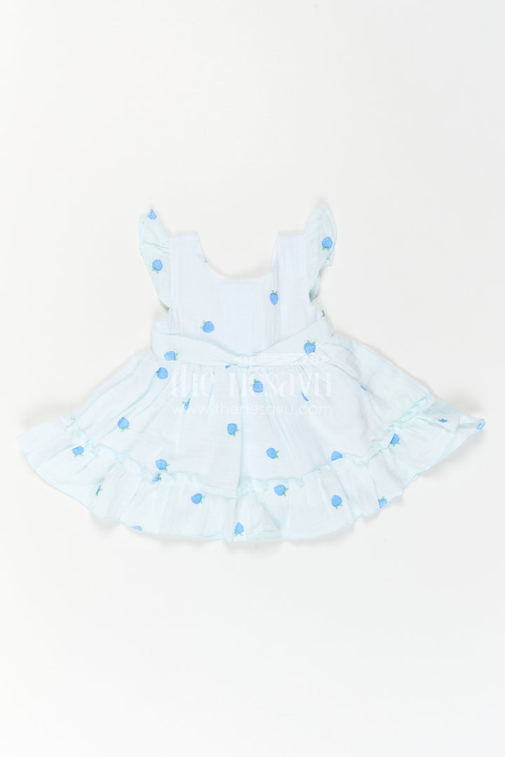 The Nesavu Baby Cotton Frocks Baby Girl Muslin Frock for Holiday Photos and Playful Days Nesavu Nesavu Baby Girl Muslin Cotton Frock With Embroidered Details For Holidays And Celebrations