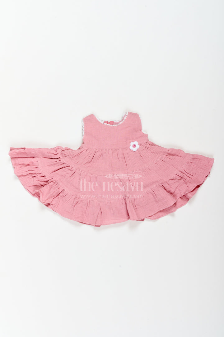 The Nesavu Baby Cotton Frocks Baby Girl Muslin Frock for Summer Outings Birthdays and Everyday Wear Nesavu Nesavu Baby Girl Muslin Frock For Summer Outings Birthdays Family Visits And Comfortable Everyday Wear