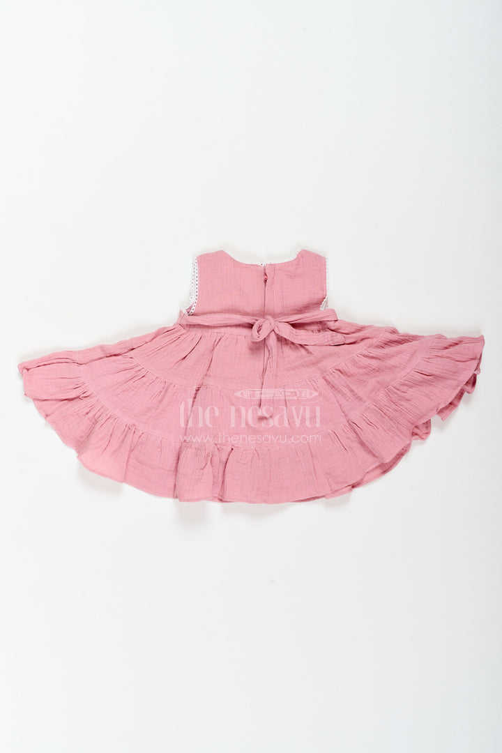 The Nesavu Baby Cotton Frocks Baby Girl Muslin Frock for Summer Outings Birthdays and Everyday Wear Nesavu Nesavu Baby Girl Muslin Frock For Summer Outings Birthdays Family Visits And Comfortable Everyday Wear