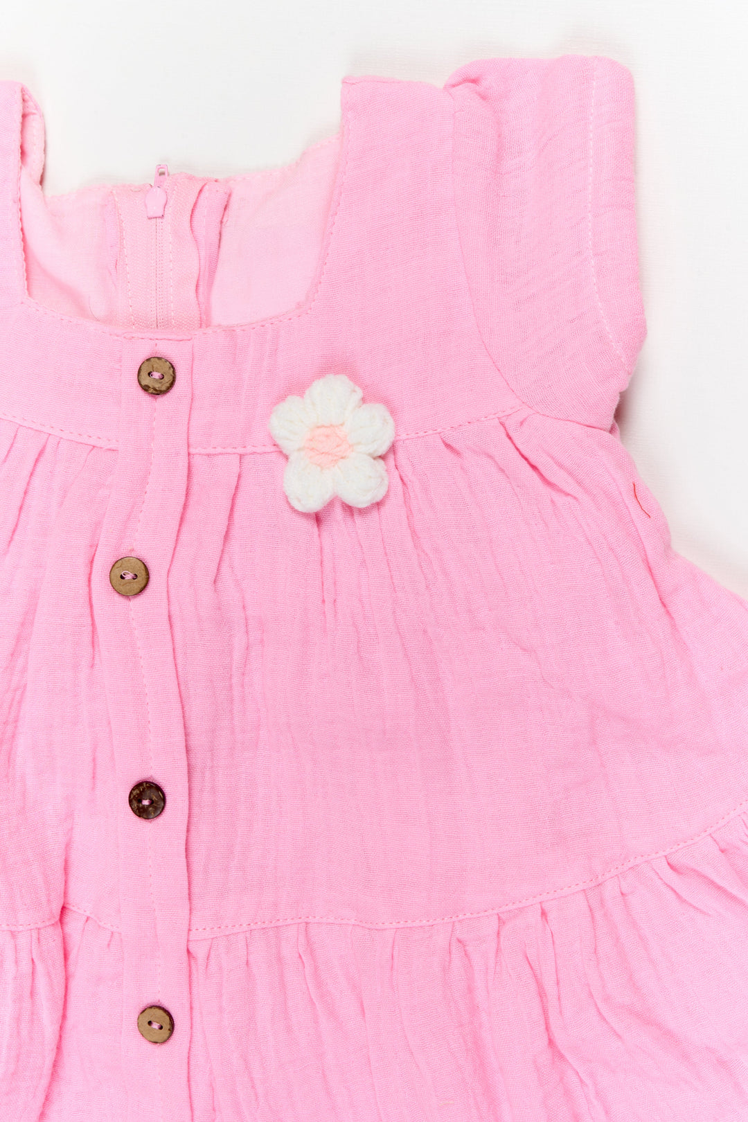 The Nesavu Baby Cotton Frocks Baby Girl Muslin Frock for Summer Playdates and Casual Outings Nesavu Nesavu baby girl muslin cotton frock for summer playdates and everyday comfort