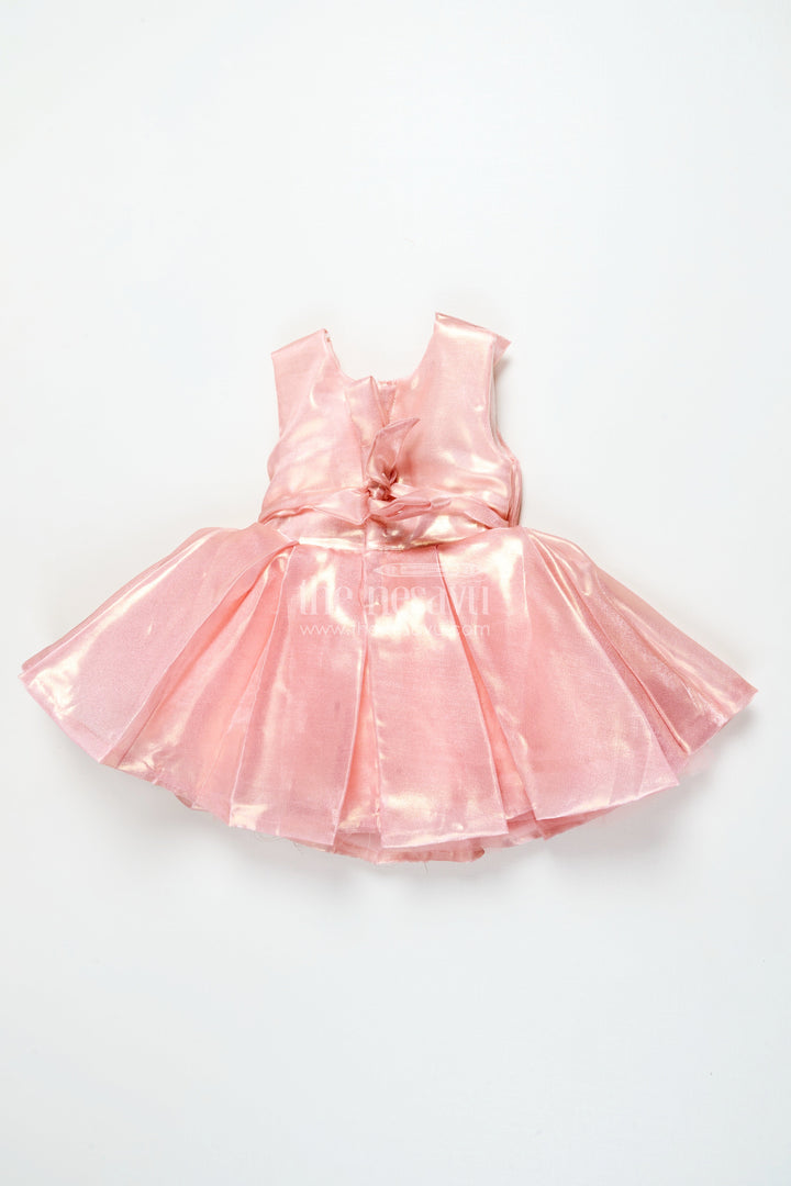The Nesavu Girls Fancy Party Frock Baby Girl Organza Frock for Festive Birthdays and Fancy Events Nesavu Nesavu baby girl organza party frock ruffle detail birthdays fancy functions