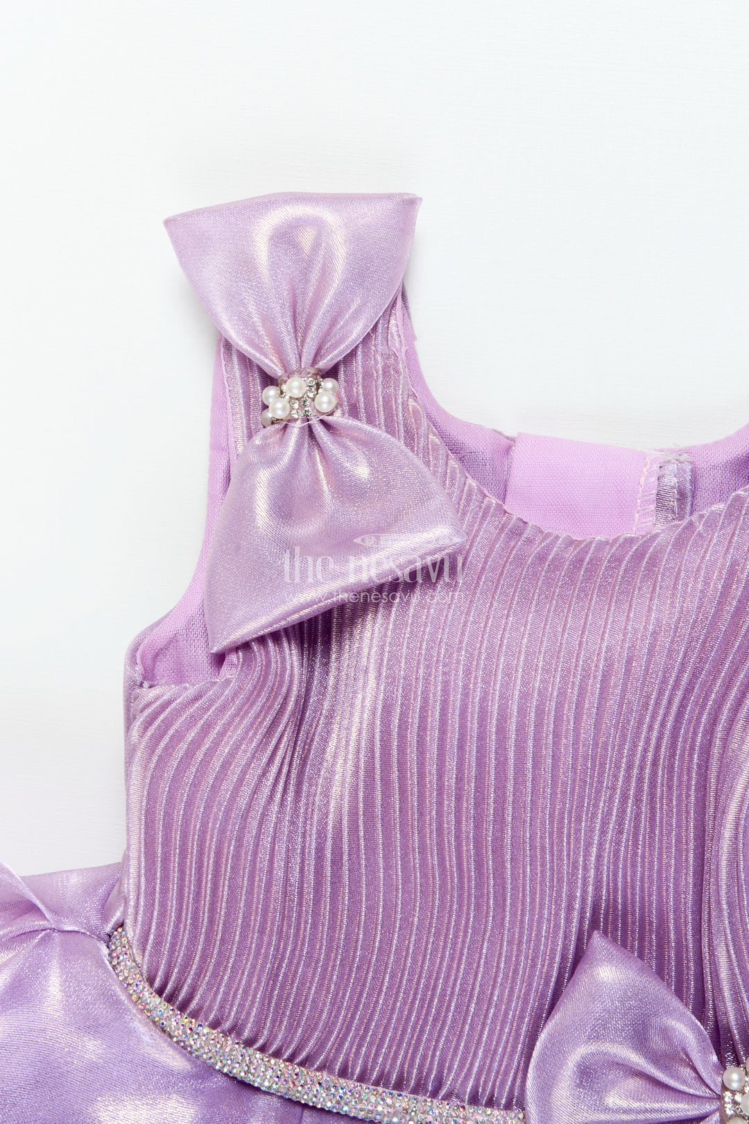 The Nesavu Girls Fancy Party Frock Baby Girl Organza Party Frock for Birthdays and Celebrations Nesavu Nesavu baby girl organza frock birthdays party celebrations flared design