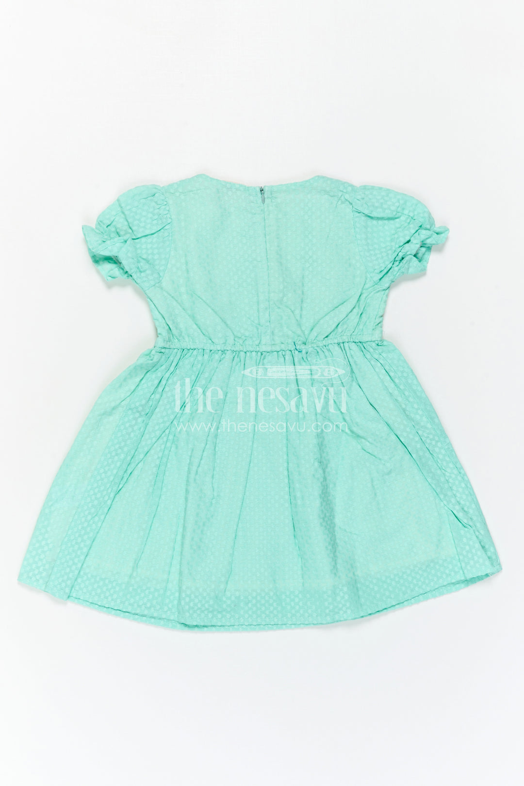 The Nesavu Girls Cotton Frock Baby Girl Outfit with Embroidered Jacket for Festive Wear and Outings Nesavu Nesavu Baby Girl Outfit With Embroidered Jacket For Festive Wear And Outings In Soft Cotton Comfort