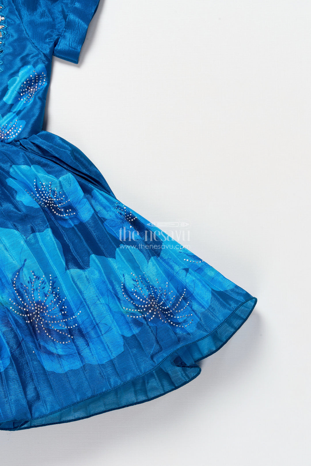The Nesavu Silk Party Frock Baby Girl Party Frock for Festive Functions and Birthdays Nesavu Nesavu baby girl party frock chinon silk embroidery festive functions birthdays