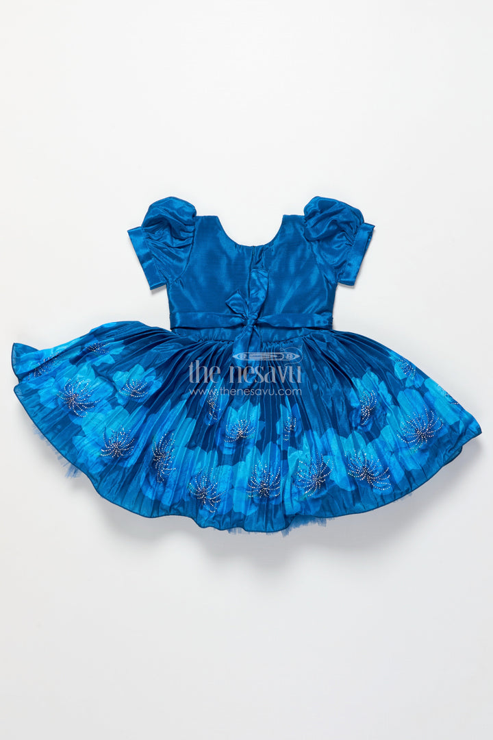 The Nesavu Silk Party Frock Baby Girl Party Frock for Festive Functions and Birthdays Nesavu Nesavu baby girl party frock chinon silk embroidery festive functions birthdays
