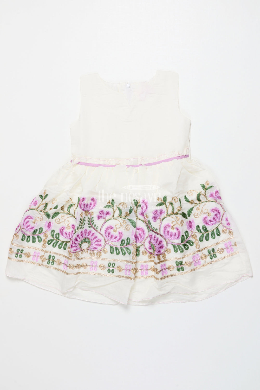 The Nesavu Girls Fancy Frock Baby Girl Party Frock with Jacket for Birthdays and Special Events Nesavu Nesavu baby girl party frock jacket style birthdays festive occasions