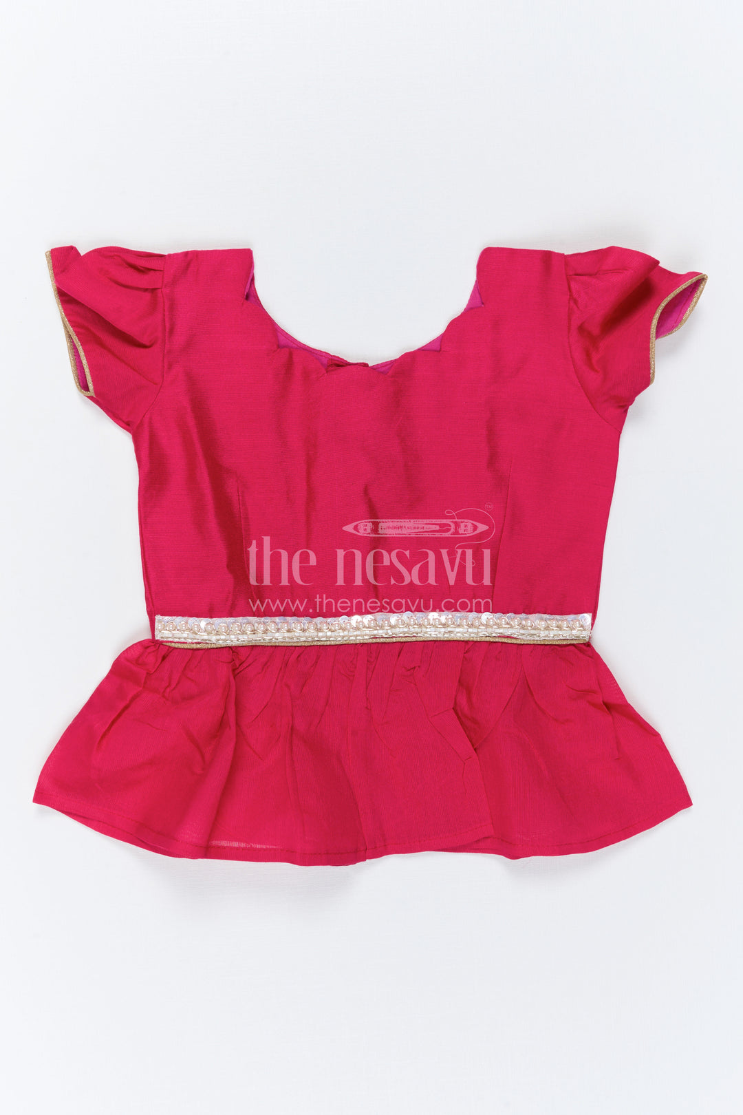 The Nesavu Pattu Pavadai Baby Girl Pattu Pavadai Dress for Festive Family Moments Nesavu Nesavu Baby Girl Pattu Pavadai Dress With Floral Digital Print For Festive Celebrations
