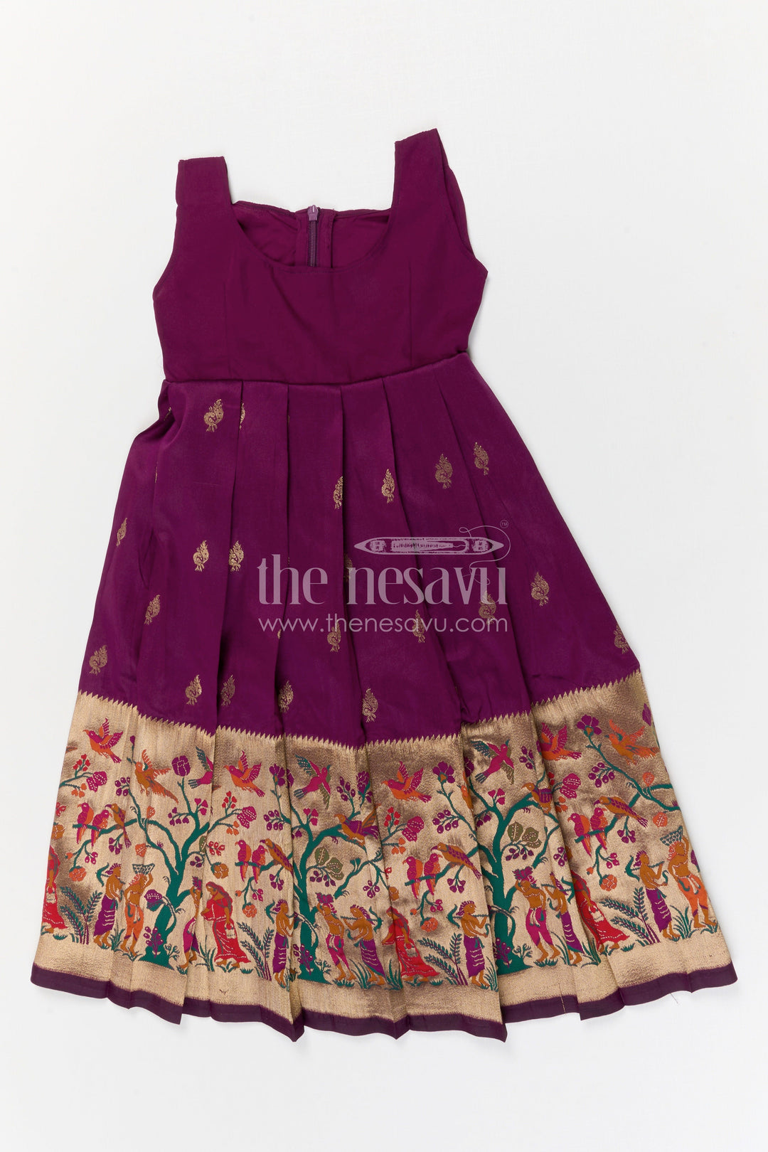 The Nesavu Pattu Pavadai Baby Girl Pattu Pavadai for Festivals and Traditional Celebrations Nesavu Nesavu baby girl pattu pavadai for festivals and weddings with Banaras art silk big zari border