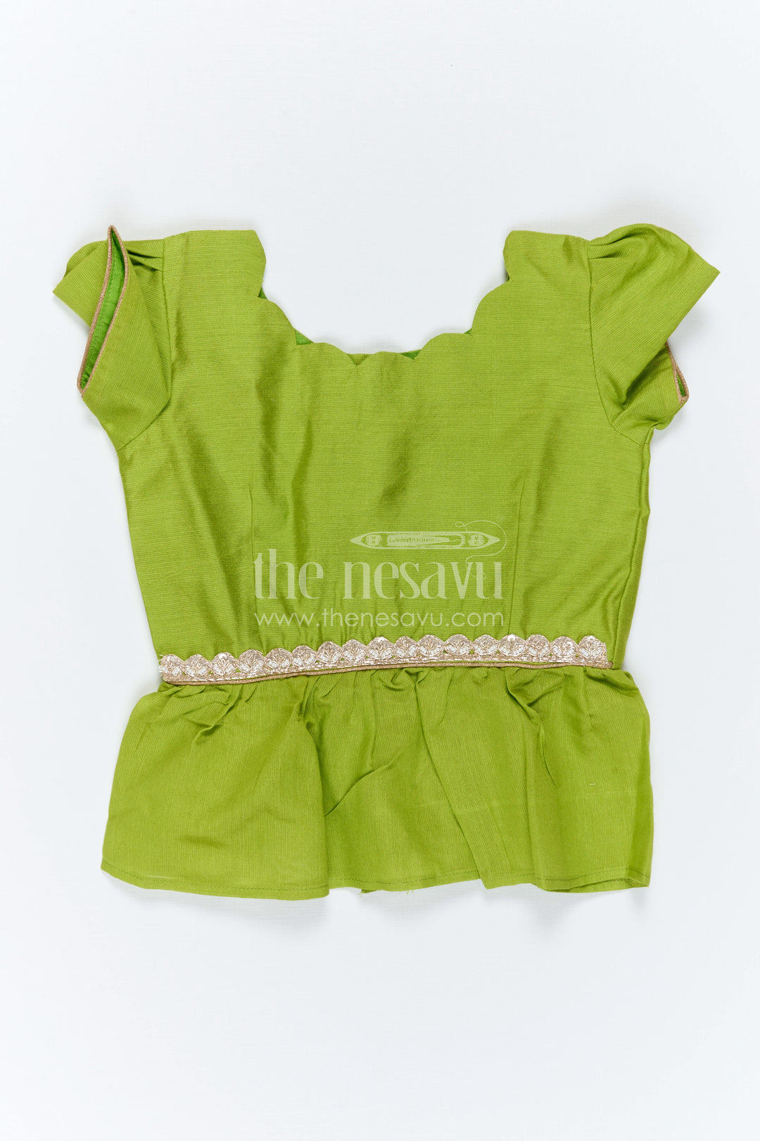 The Nesavu Pattu Pavadai Baby Girl Pattu Pavadai for Festive Family Celebrations Nesavu Nesavu Baby Girl Pattu Pavadai With Vibrant Digital Prints For Festive Family Functions