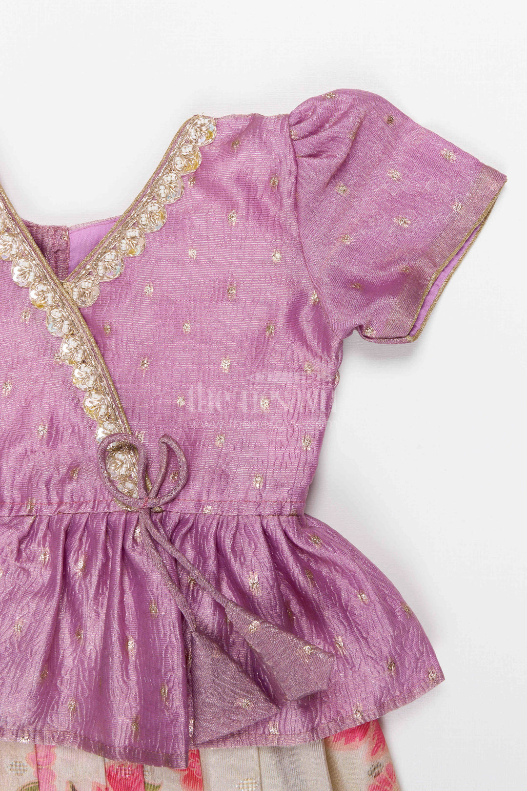 The Nesavu Pattu Pavadai Baby Girl Pattu Pavadai for Festive Occasions and Family Weddings Nesavu Nesavu Baby Girl Pattu Pavadai Semi Banaras Silk Dress For Weddings And Festivals