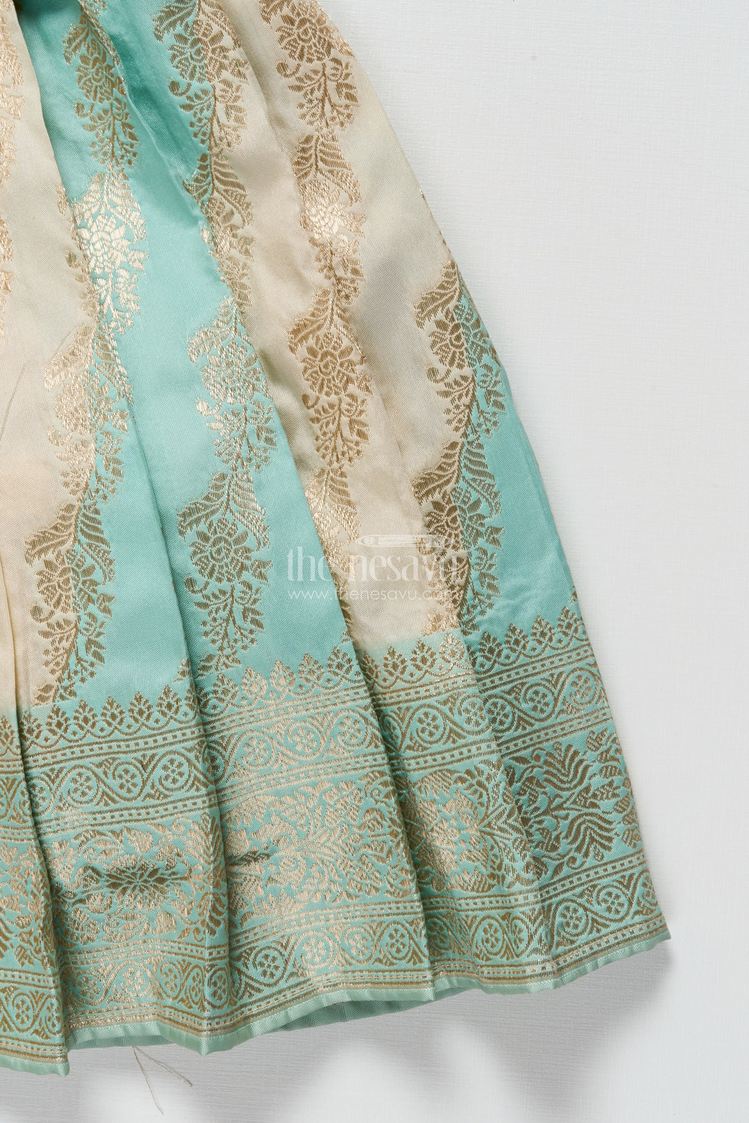 The Nesavu Pattu Pavadai Baby Girl Pattu Pavadai for Naming Ceremony and Traditional Functions Nesavu Nesavu baby girl pattu pavadai semi Banaras silk jacket blouse naming ceremony