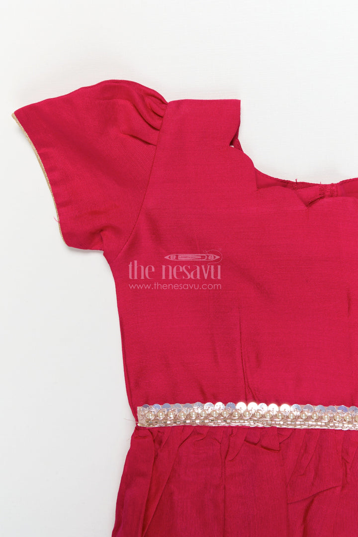 The Nesavu Pattu Pavadai Baby Girl Pattu Pavadai for Naming Ceremony and Traditional Occasions Nesavu Nesavu baby girl pattu pavadai for naming ceremonies and traditional milestone events