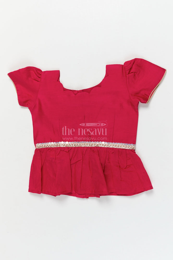 The Nesavu Pattu Pavadai Baby Girl Pattu Pavadai for Naming Ceremony and Traditional Occasions Nesavu Nesavu baby girl pattu pavadai for naming ceremonies and traditional milestone events