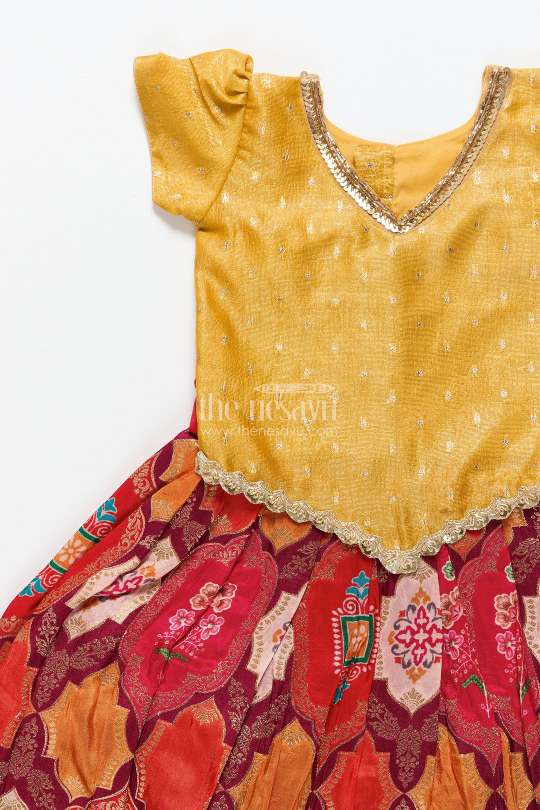 The Nesavu Pattu Pavadai Baby Girl Pattu Pavadai for Traditional Festivals and Naming Ceremony Nesavu Nesavu baby girl pattu pavadai banarasi silk naming ceremony festive occasions