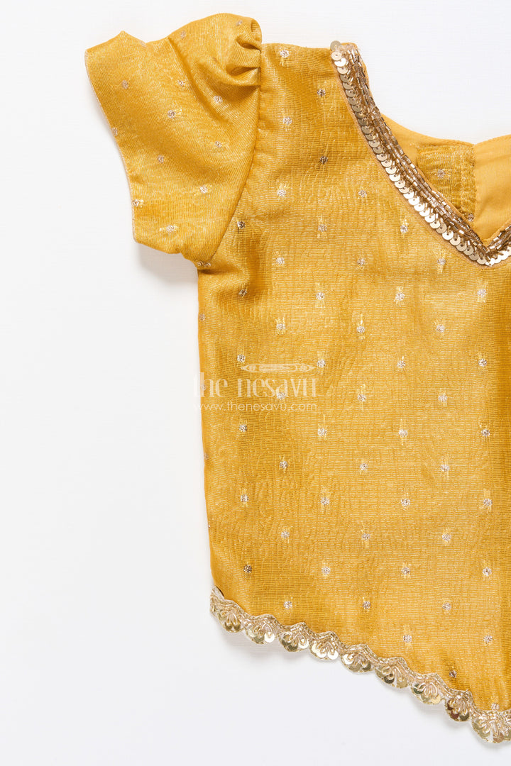 The Nesavu Pattu Pavadai Baby Girl Pattu Pavadai for Traditional Festivals and Naming Ceremony Nesavu Nesavu baby girl pattu pavadai banarasi silk naming ceremony festive occasions