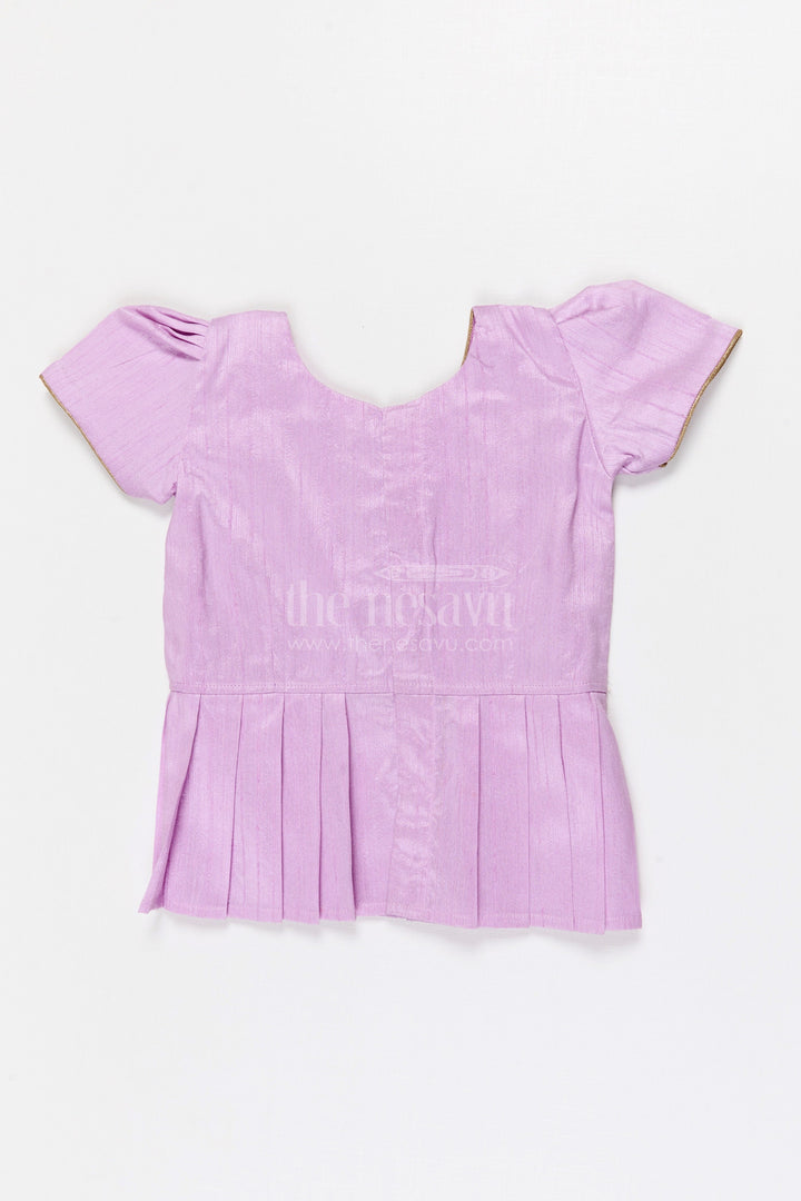 The Nesavu Pattu Pavadai Baby Girl Pattu Pavadai for Traditional Functions and Birthdays Nesavu Nesavu Baby Girl Pattu Pavadai Semi Banaras Silk Dress For Traditional Celebrations