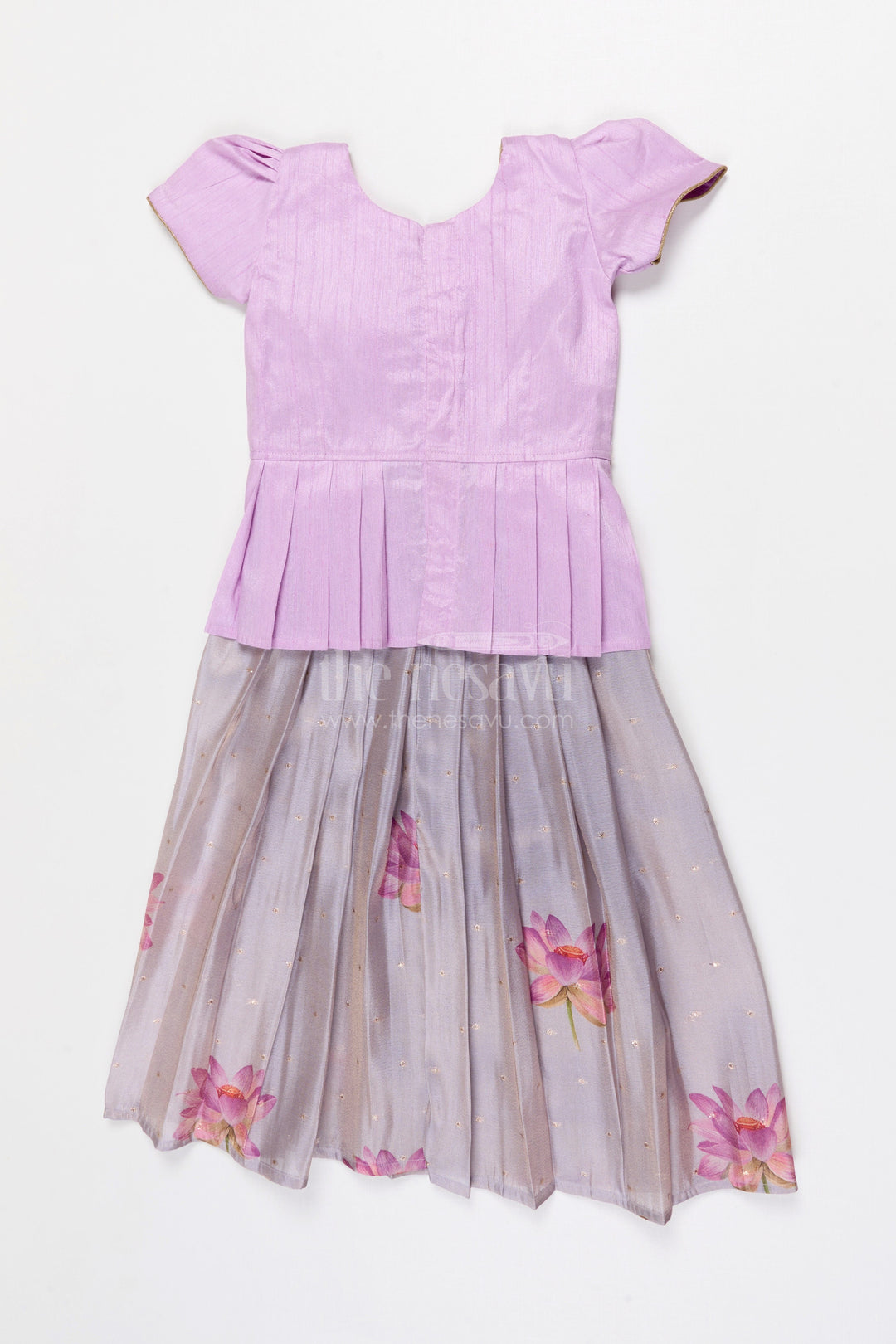 The Nesavu Pattu Pavadai Baby Girl Pattu Pavadai for Traditional Functions and Birthdays Nesavu Nesavu Baby Girl Pattu Pavadai Semi Banaras Silk Dress For Traditional Celebrations