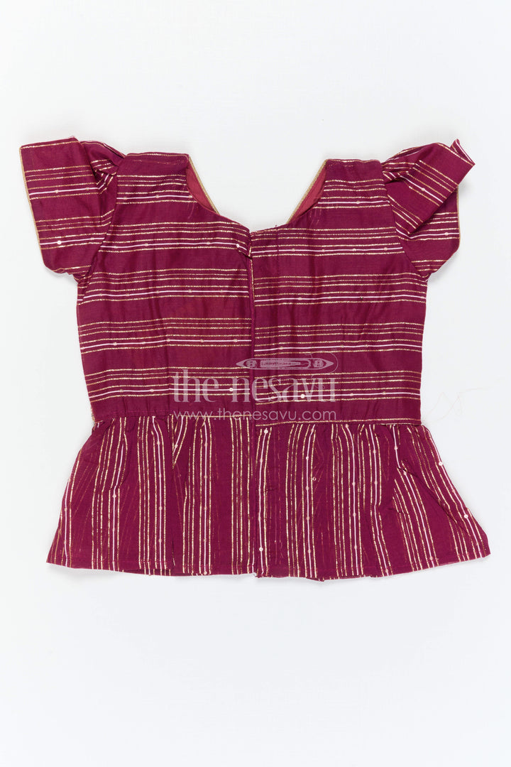 The Nesavu Pattu Pavadai Baby Girl Pattu Pavadai for Traditional Functions and Festivals Nesavu Nesavu Baby Girl Pattu Pavadai Semi Banaras Tissue Silk With Big Border For Festive And Traditional Wear