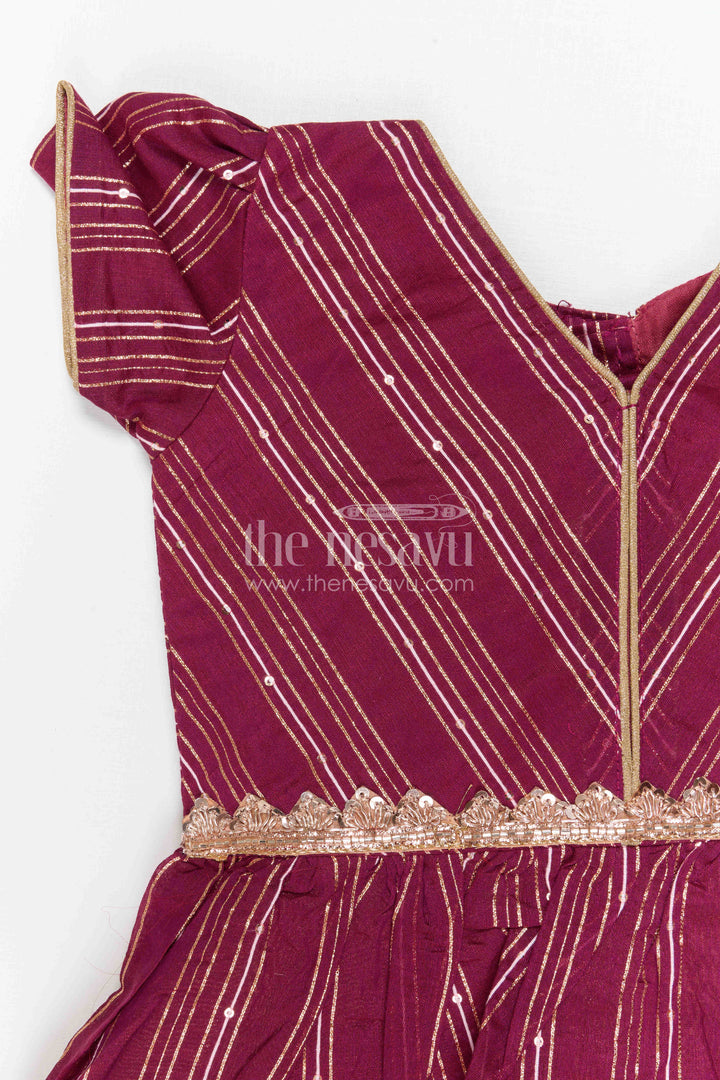 The Nesavu Pattu Pavadai Baby Girl Pattu Pavadai for Traditional Functions and Festivals Nesavu Nesavu Baby Girl Pattu Pavadai Semi Banaras Tissue Silk With Big Border For Festive And Traditional Wear
