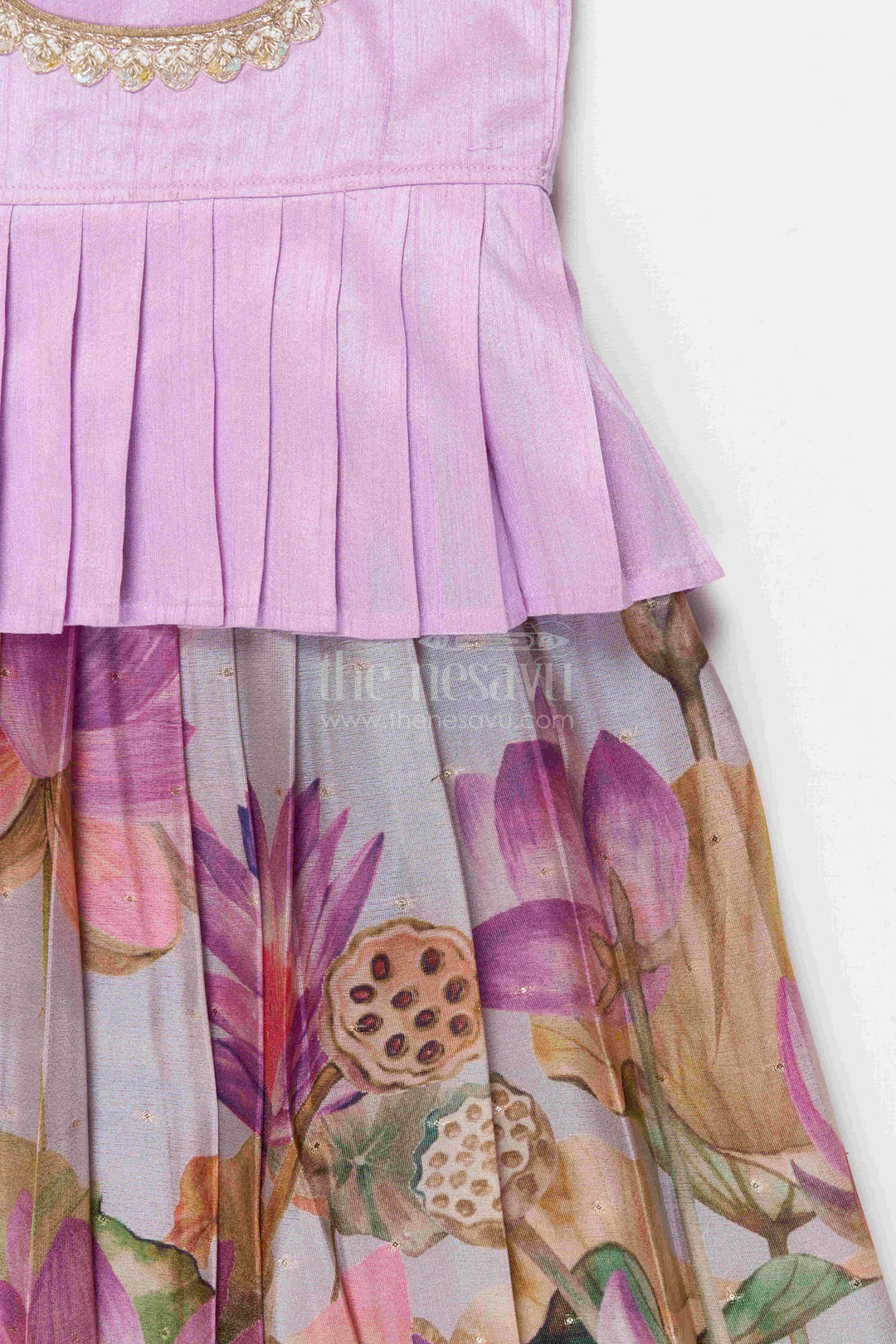 The Nesavu Pattu Pavadai Baby Girl Pattu Pavadai for Weddings and Festival Celebrations Nesavu Nesavu Baby Girl Pattu Pavadai Semi Banaras Art Silk Dress For Weddings And Festivals