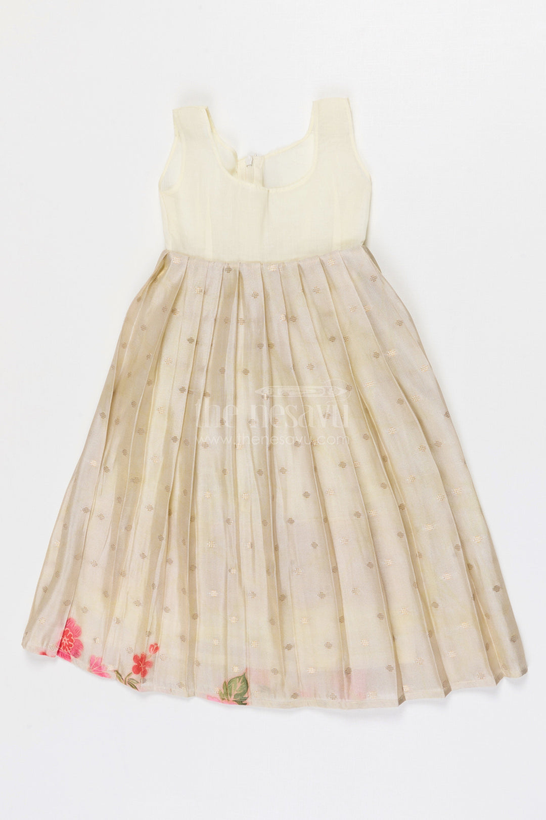 The Nesavu Pattu Pavadai Baby Girl Pattu Pavadai for Weddings and Festive Functions Nesavu Nesavu Baby Girl Pattu Pavadai Semi Banaras Silk Dress For Weddings And Festivals