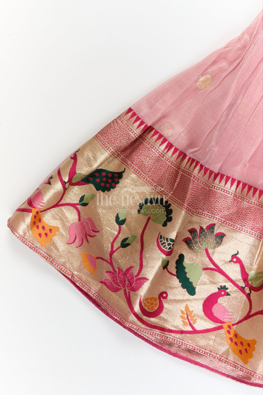 The Nesavu Pattu Pavadai Baby Girl Pattu Pavadai for Weddings and Festive Photoshoots Nesavu Nesavu baby girl pattu pavadai for weddings and birthday photoshoots with embroidered blouse