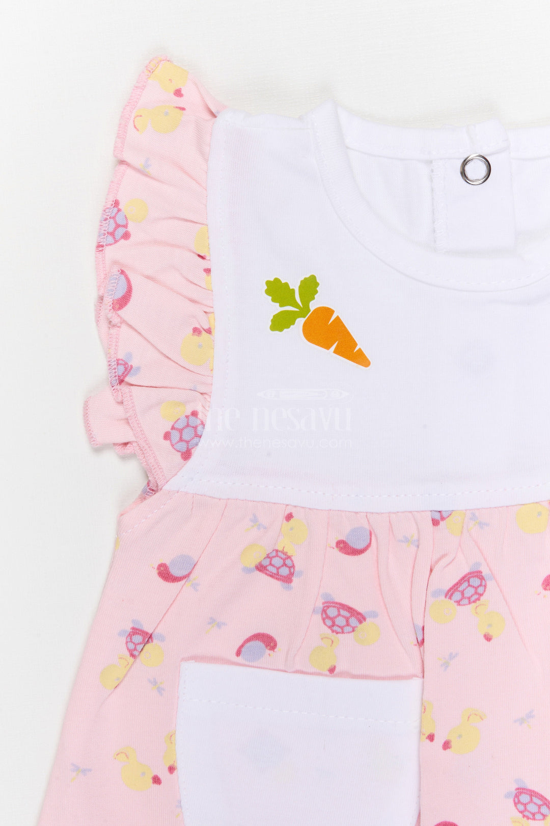 The Nesavu Baby Casual Sets Baby Girl Printed Cotton Set for Daycare and Daily Wear Nesavu Nesavu Baby Girl Cotton Jersey Printed Set With Leggings For Daycare And Casual Outings