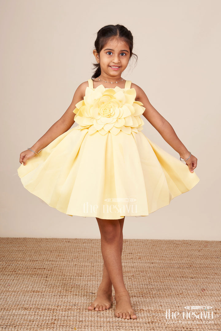 The Nesavu Girls Fancy Party Frock Baby Girl Scuba Frock for Birthday Parties and Playful Twirls Nesavu Nesavu baby girl scuba fabric frock  perfect birthdays parties everyday twirls