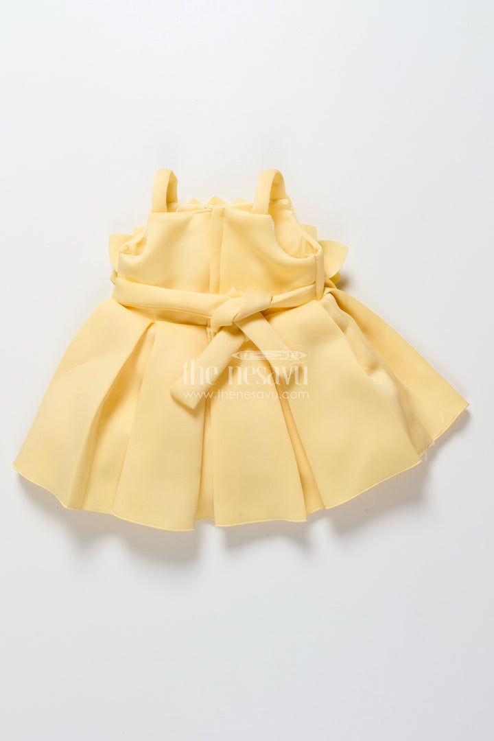 The Nesavu Girls Fancy Party Frock Baby Girl Scuba Frock for Birthday Parties and Playful Twirls Nesavu Nesavu baby girl scuba fabric frock  perfect birthdays parties everyday twirls