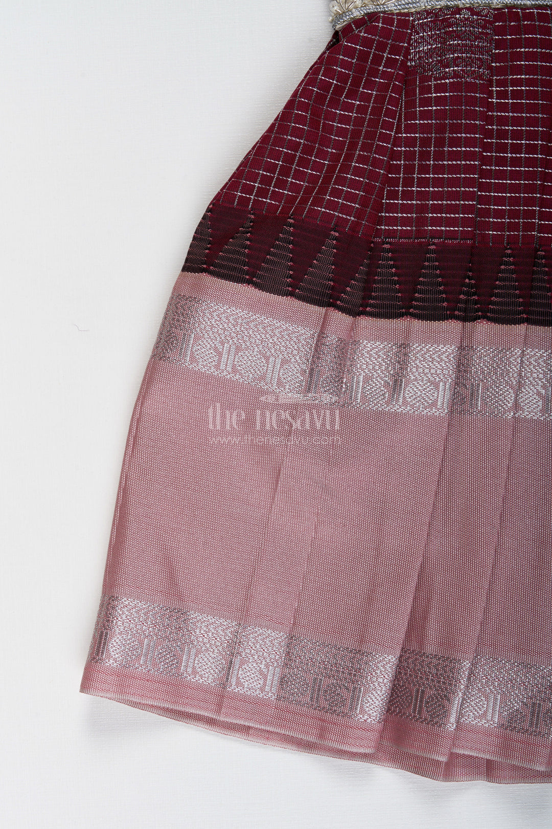 The Nesavu Tie-up Frock Baby Girl Semi Silk Frock for Traditional Functions and Naming Ceremony Nesavu Nesavu baby girl semi silk frock naming ceremony ethnic occasions