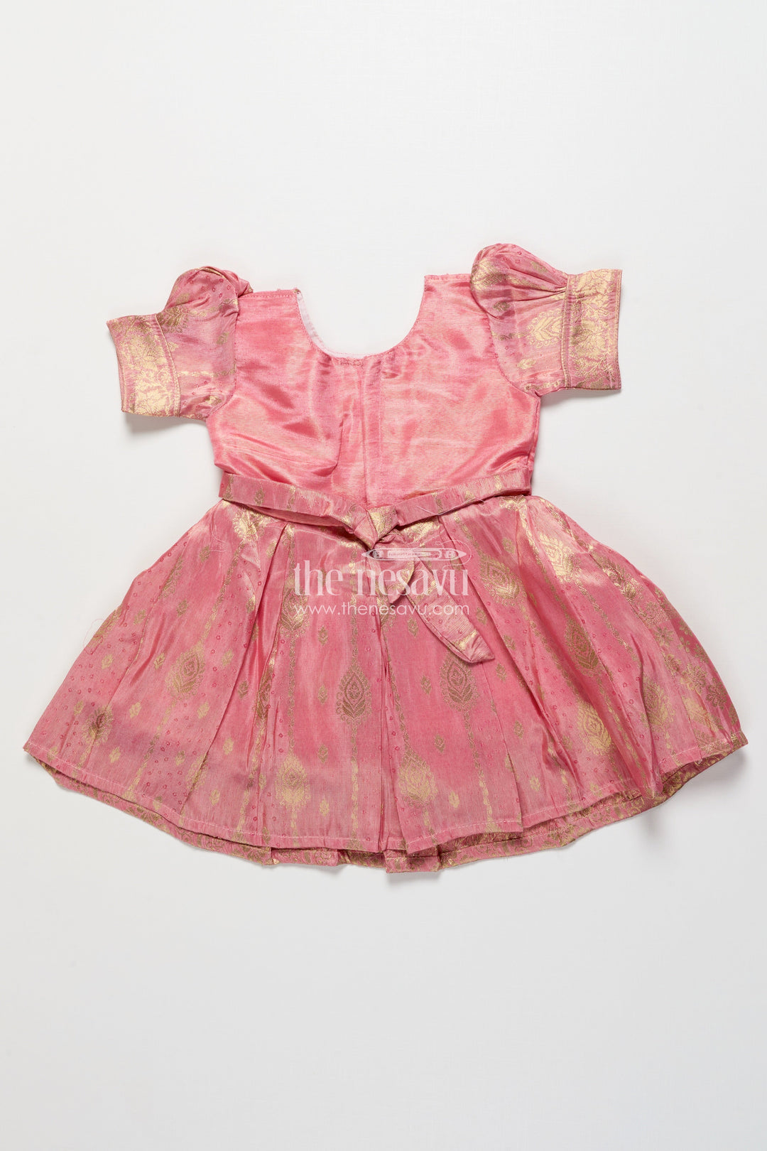The Nesavu Silk Frock Baby Girl Silk Frock for Birthdays and Ethnic Celebrations Nesavu Nesavu baby girl silk frock zari border birthdays ethnic festive celebrations