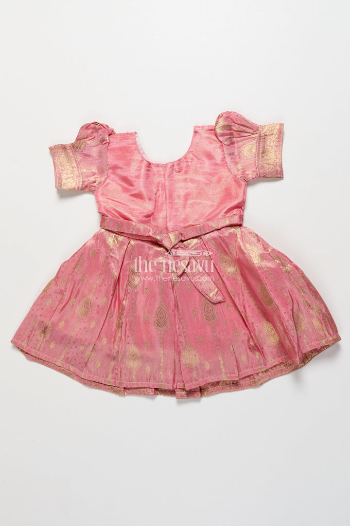 The Nesavu Silk Frock Baby Girl Silk Frock for Birthdays and Ethnic Celebrations Nesavu Nesavu baby girl silk frock zari border birthdays ethnic festive celebrations