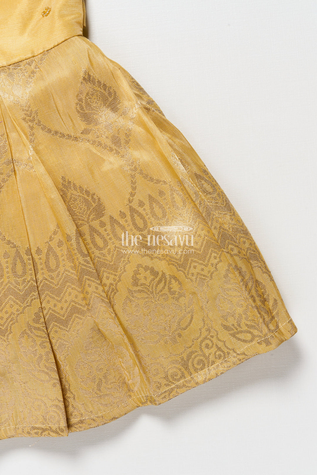 The Nesavu Silk Frock Baby Girl Silk Frock for Birthdays and Festive Occasions Nesavu Nesavu baby girl silk frock embroidery birthdays festive occasions