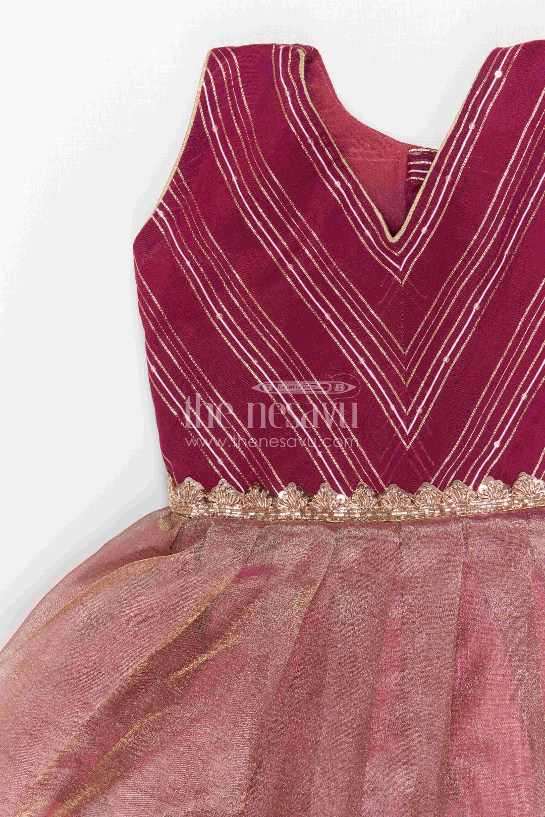 The Nesavu Silk Frock Baby Girl Silk Frock for Festive Birthday Celebrations Nesavu Nesavu Baby Girl Silk Frock With Zari Border For Festive Birthdays And Celebrations