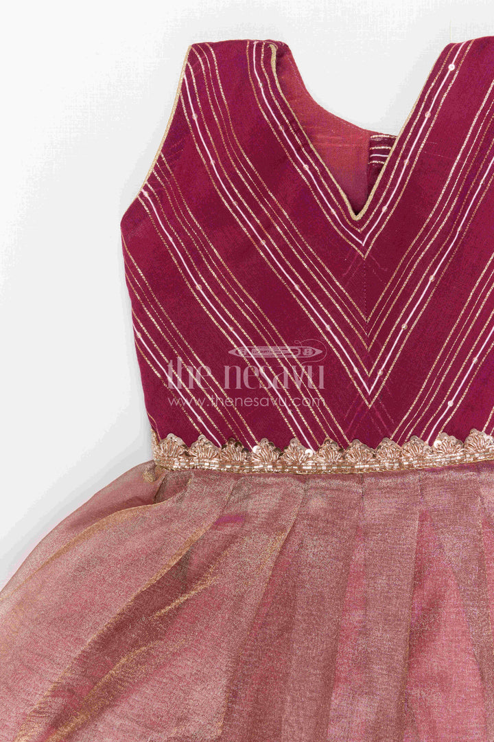 The Nesavu Silk Frock Baby Girl Silk Frock for Festive Birthday Celebrations Nesavu Nesavu Baby Girl Silk Frock With Zari Border For Festive Birthdays And Celebrations