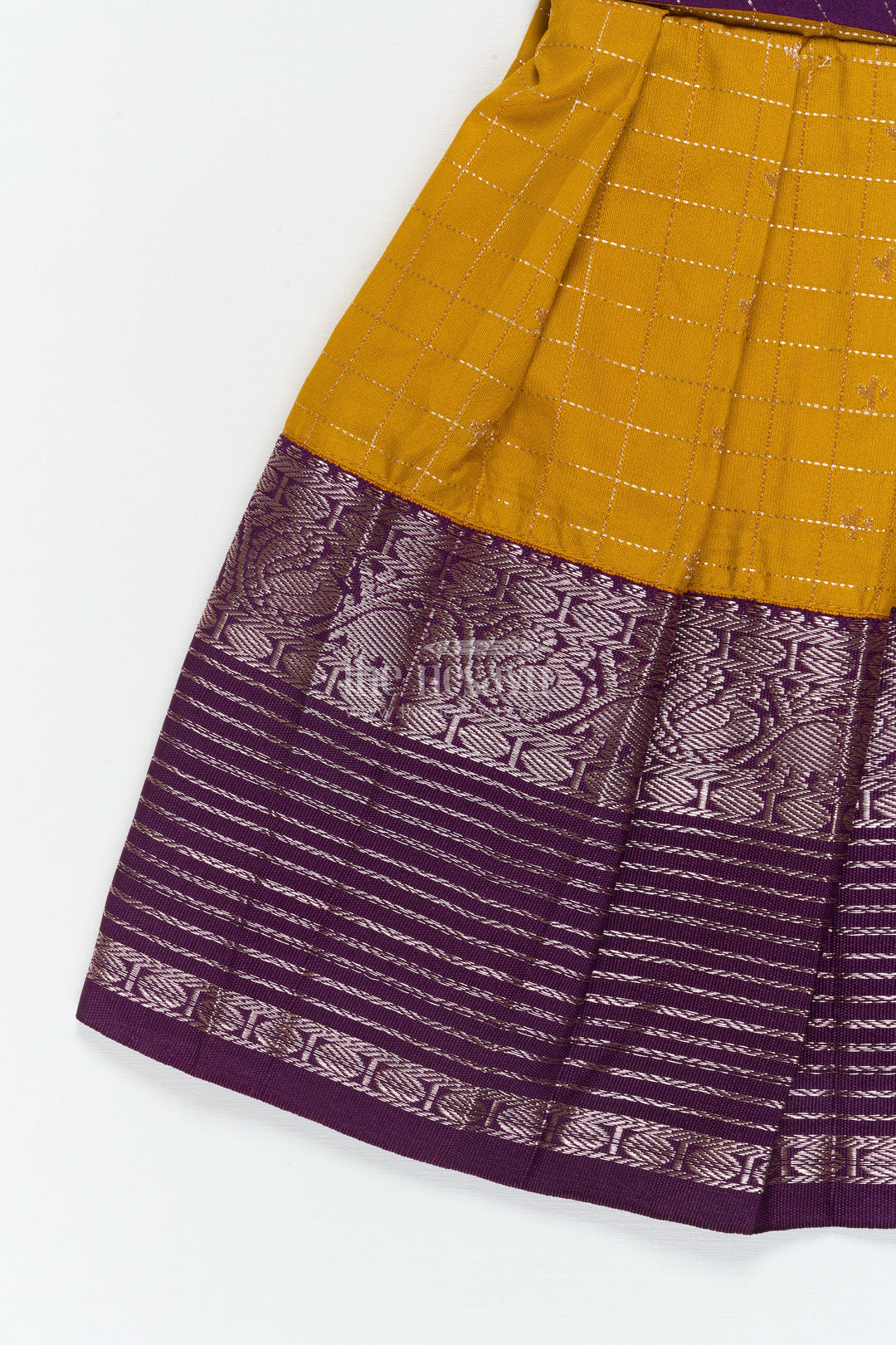 The Nesavu Girls Kanchi Silk Frock Baby Girl Silk Frock for Festive Celebrations and Traditional Gatherings Nesavu Nesavu baby girl silk frock in Kanchivaram style for festive family functions and traditional events