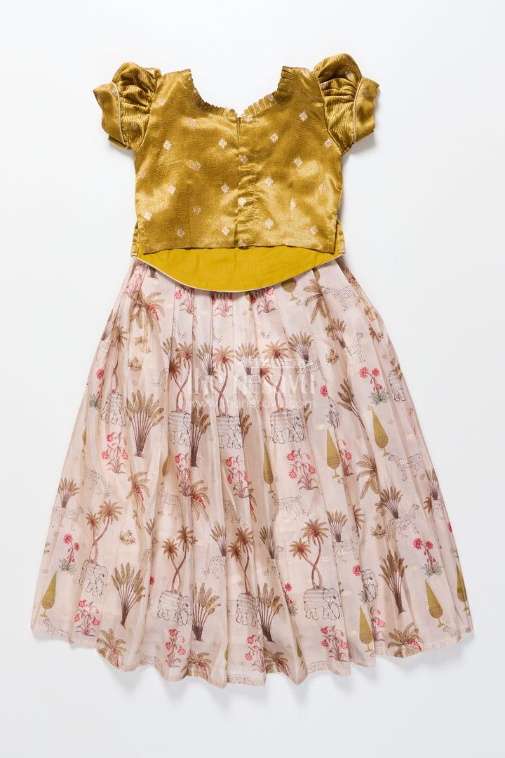 The Nesavu Pattu Pavadai Baby Girl Silk Pattu Pavadai for Traditional Functions and Naming Ceremony Nesavu Nesavu baby girl pattu pavadai semi Banaras tissue silk traditional functions