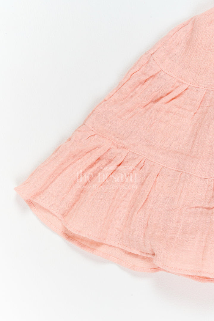 The Nesavu Baby Cotton Frocks Baby Girl Tiered Muslin Dress for Playdates Photoshoots and Family Outings Nesavu Nesavu Baby Girl Tiered Muslin Dress For Playdates Photoshoots Family Outings And Casual Celebrations