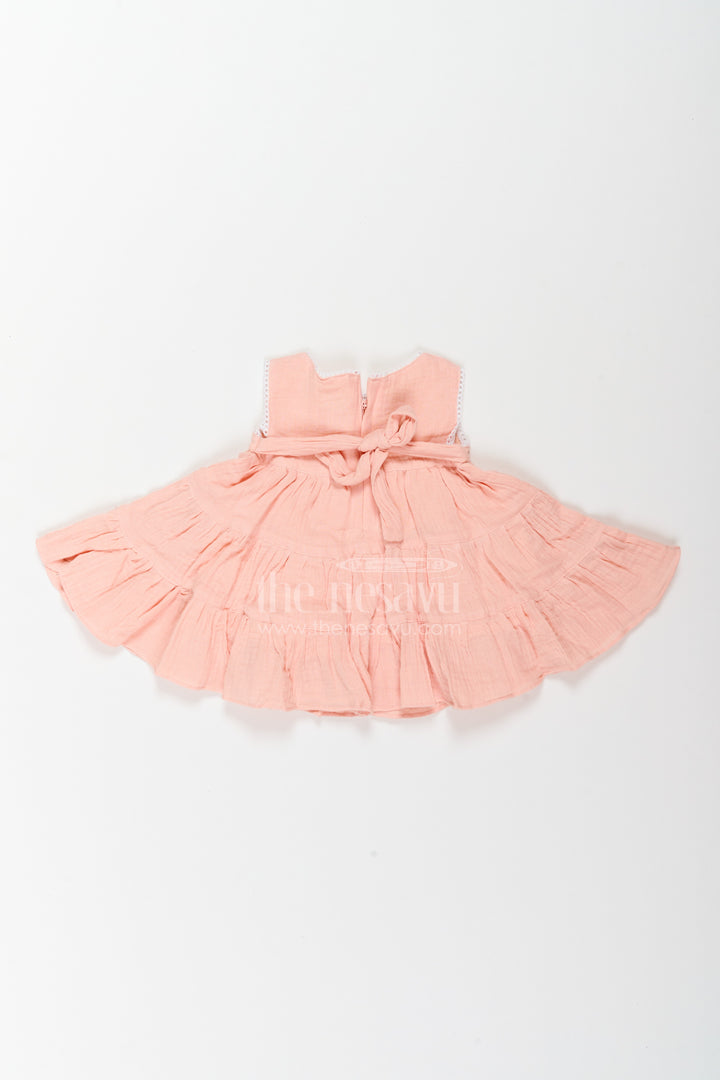 The Nesavu Baby Cotton Frocks Baby Girl Tiered Muslin Dress for Playdates Photoshoots and Family Outings Nesavu Nesavu Baby Girl Tiered Muslin Dress For Playdates Photoshoots Family Outings And Casual Celebrations