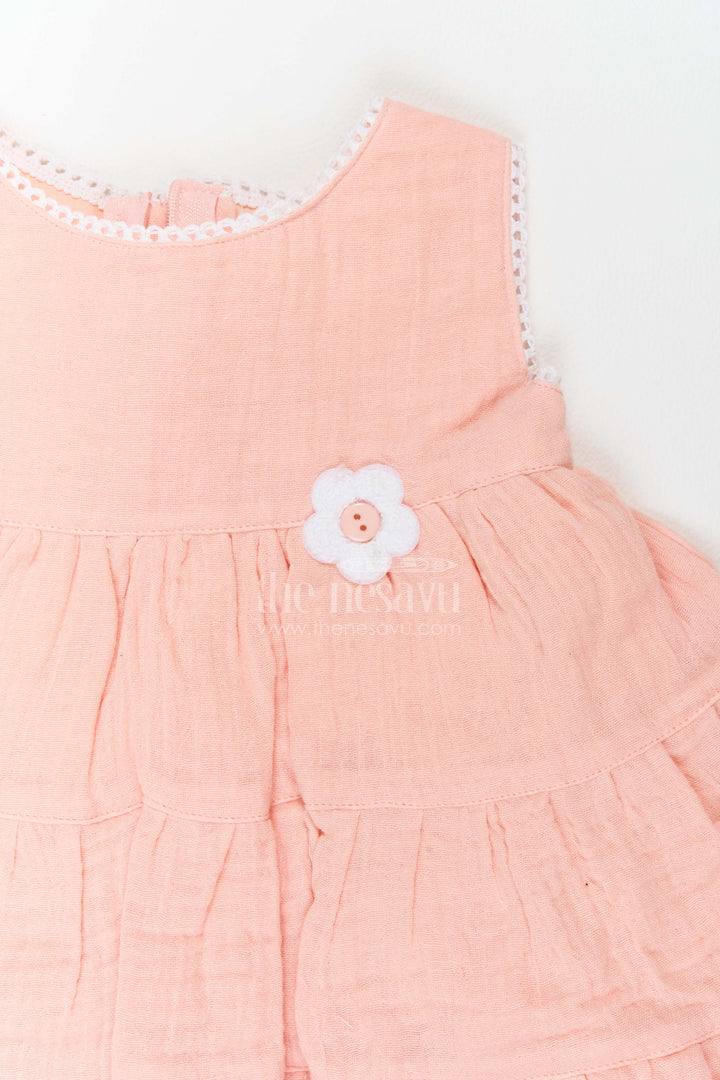 The Nesavu Baby Cotton Frocks Baby Girl Tiered Muslin Dress for Playdates Photoshoots and Family Outings Nesavu Nesavu Baby Girl Tiered Muslin Dress For Playdates Photoshoots Family Outings And Casual Celebrations