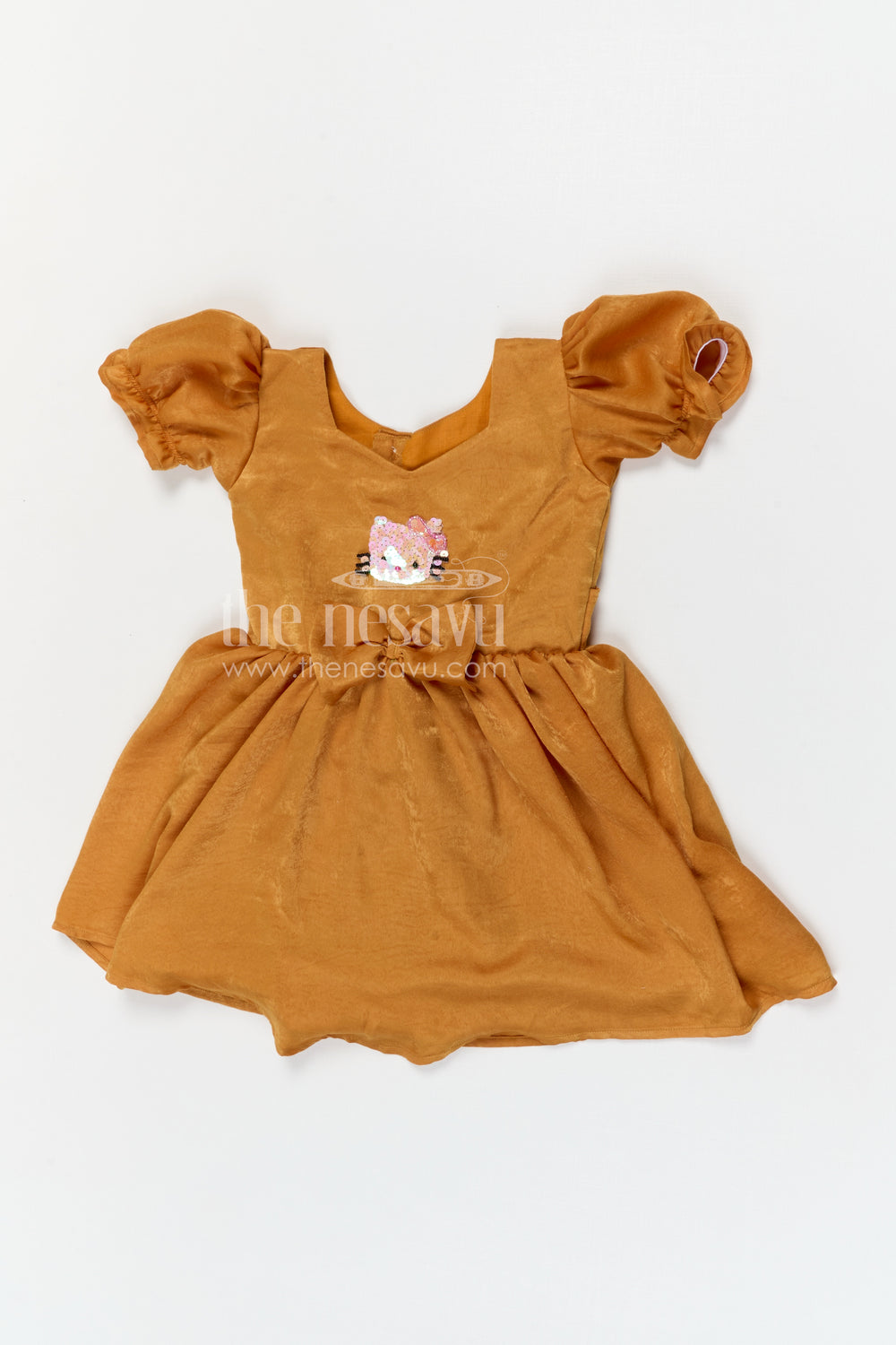 The Nesavu Girls Cotton Frock Baby Girl Velvet Frock for Birthdays and Party Wear Nesavu Nesavu baby girl velvet frock for birthdays and party wear with bow detail and comfortable flared design