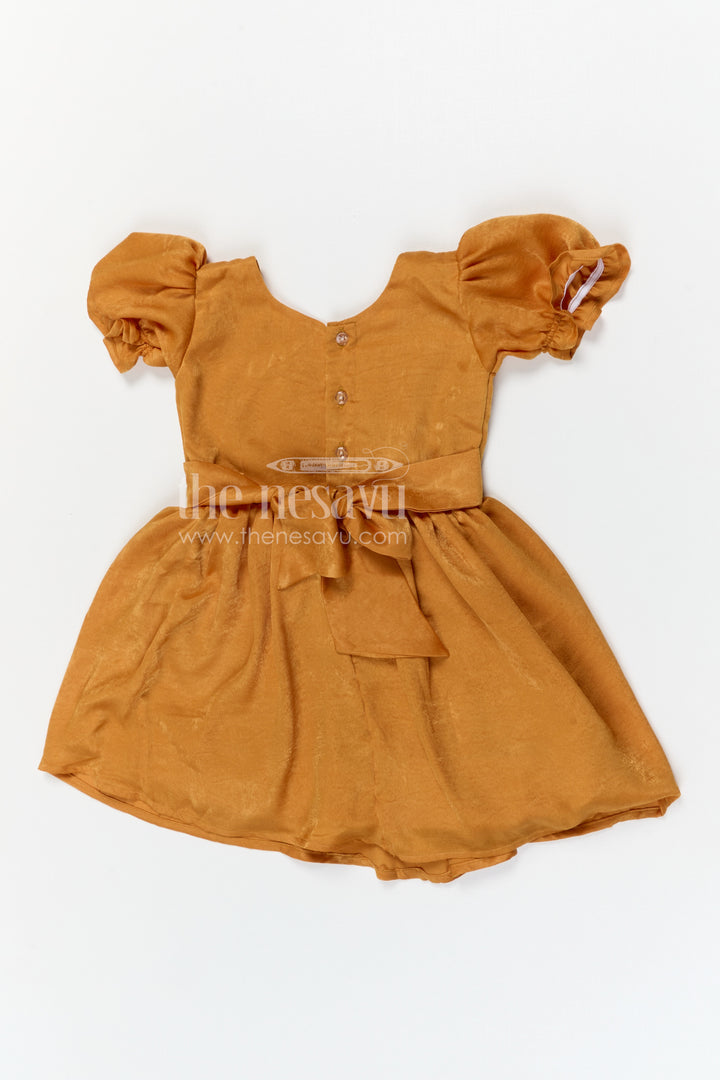 The Nesavu Girls Cotton Frock Baby Girl Velvet Frock for Birthdays and Party Wear Nesavu Nesavu baby girl velvet frock for birthdays and party wear with bow detail and comfortable flared design