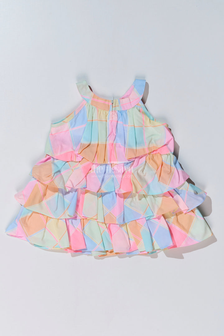 The Nesavu Baby Cotton Frocks Baby Girls Maxi Frock with Layered Pastel Ruffles and Soft Cotton Fabric for a Dreamy Look Nesavu Baby Girls Maxi Frock Pastel Layered Ruffles Soft Cotton Fabric | The Nesavu