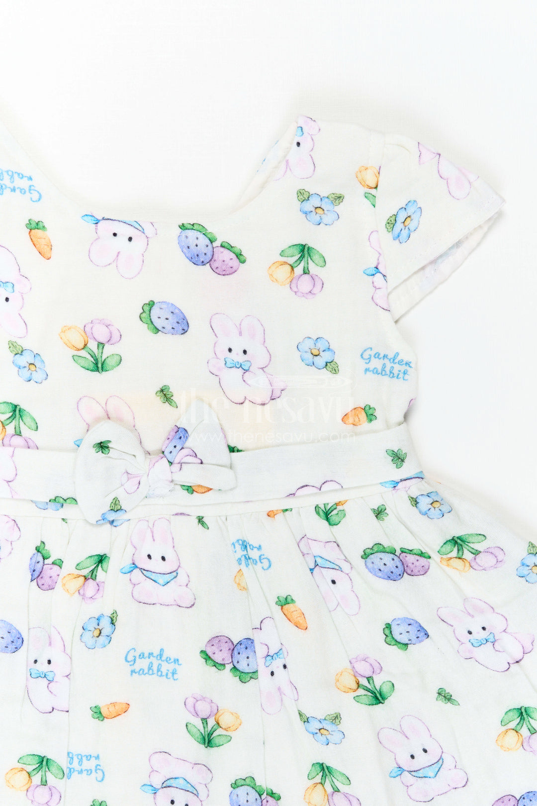 The Nesavu Baby Cotton Frocks Baby Printed Frock for Garden Playdates Nesavu Nesavu Baby Printed Frock For Garden Playdates With Muslin Cotton Comfort And Bunny Print