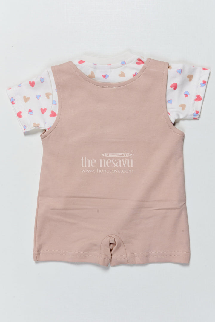 The Nesavu Baby Casual Sets Baby Romper Set with Embroidered Message for Casual Everyday Cuteness Nesavu Nesavu baby romper embroidered daddy quote  cute comfy outfit everyday bonding moments