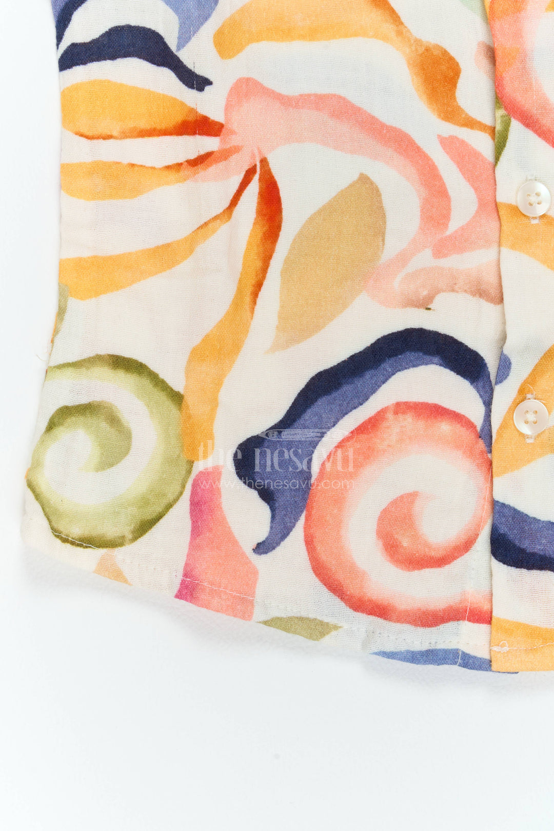 The Nesavu Boys Cotton Shirt Boys Abstract Print Muslin Shirt for Holidays Birthdays and Creative Casual Wear Nesavu Nesavu Boys Abstract Print Muslin Shirt For Holidays Birthdays Family Lunches And Creative Casual Outings