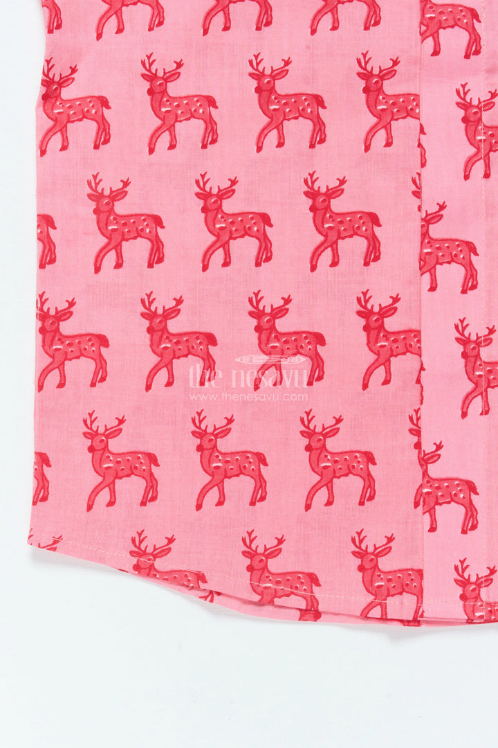 The Nesavu Boys Cotton Shirt Boys Animal Print Cotton Shirt for Everyday Wear and Playful Outings Nesavu Nesavu boys cotton animal print shirt casual wear summer outings