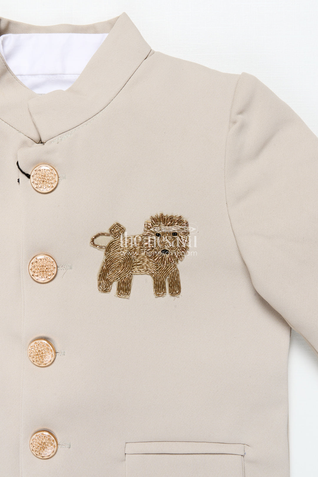 The Nesavu Boys Blazer Set Boys Blazer Set for Weddings and Formal Family Functions Nesavu Nesavu boys formal blazer set statement jacket weddings special occasions