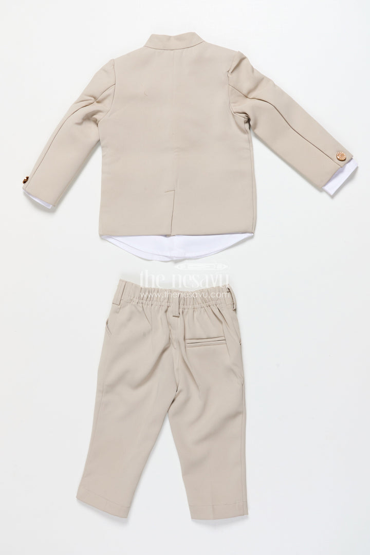 The Nesavu Boys Blazer Set Boys Blazer Set for Weddings and Formal Family Functions Nesavu Nesavu boys formal blazer set statement jacket weddings special occasions